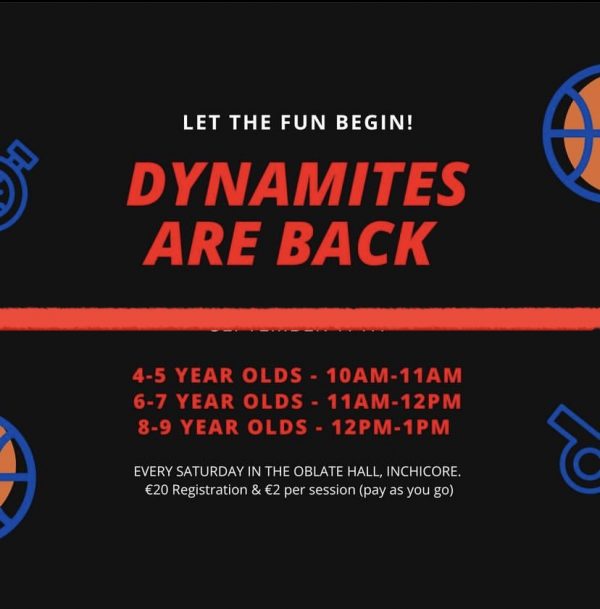 Dynamites – Oblate Basketball Club. Est 1983.